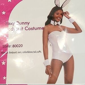 Sexy Bunny Bodysuit Costume Size Medium by Pixiemain